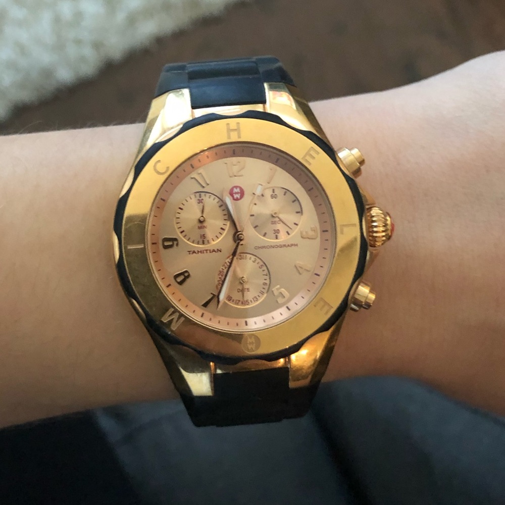Michele Tahitian Jellybean Silicone Watch